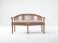 Bancos de jardín de madera 150 x 60 x 90 cm - Marrón natural - Diseño clásico con respaldo curvo